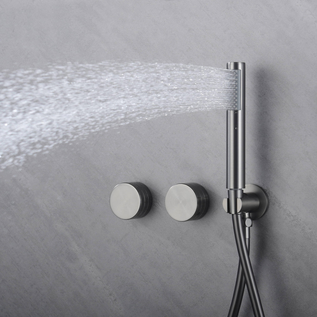 Luxury Concealed Rain Shower Set - Solid Copper Wall Mounted Bathroom Shower System