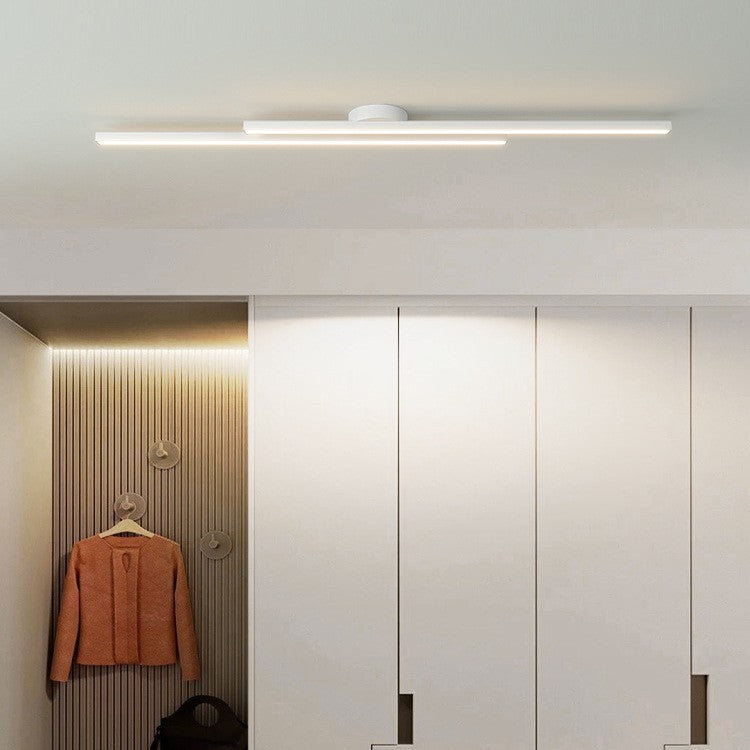 Modern Linear LED Ceiling Light - Dimmable Minimalist Ceiling Light for Living Room & Bedroom