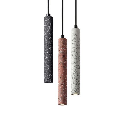 Nordic Terrazzo Pendant Light - Modern Cement & Marble LED Hanging Lamp