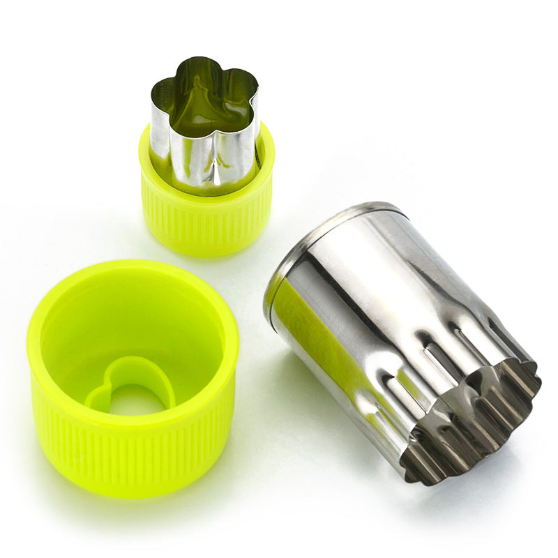 Stainless Steel Cookie & Vegetable Cutter Set–Embossing Fruit & Pastry Moulds, Creative Kitchen Tool (Flower & Cartoon Shapes)
