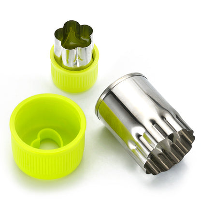 Stainless Steel Cookie & Vegetable Cutter Set–Embossing Fruit & Pastry Moulds, Creative Kitchen Tool (Flower & Cartoon Shapes)
