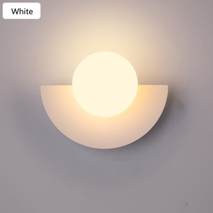 Modern Coloured Glass Wall Lamp-Artistic LED Wall Light for Living Room, Bedroom & Home Décor