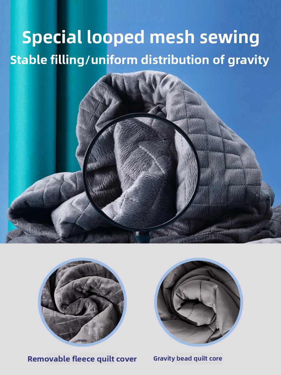 Premium Weighted Blanket–Ultra Soft Fleece Gravity Blanket for Deep, Restful Sleep