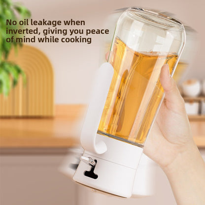 2-in-1 Glass Oil Sprayer & Pourer - 550ml Cooking Oil Dispenser Bottle