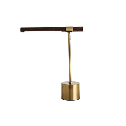 Nordic Wood Grain Table Lamp - Modern LED Bedside Lamp for Bedroom & Office
