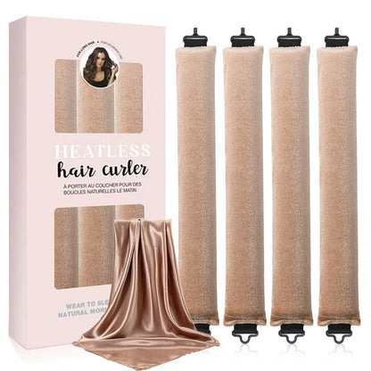 Heatless Curling Rod Set–Overnight Hair Curling Kit For Soft Natural Waves