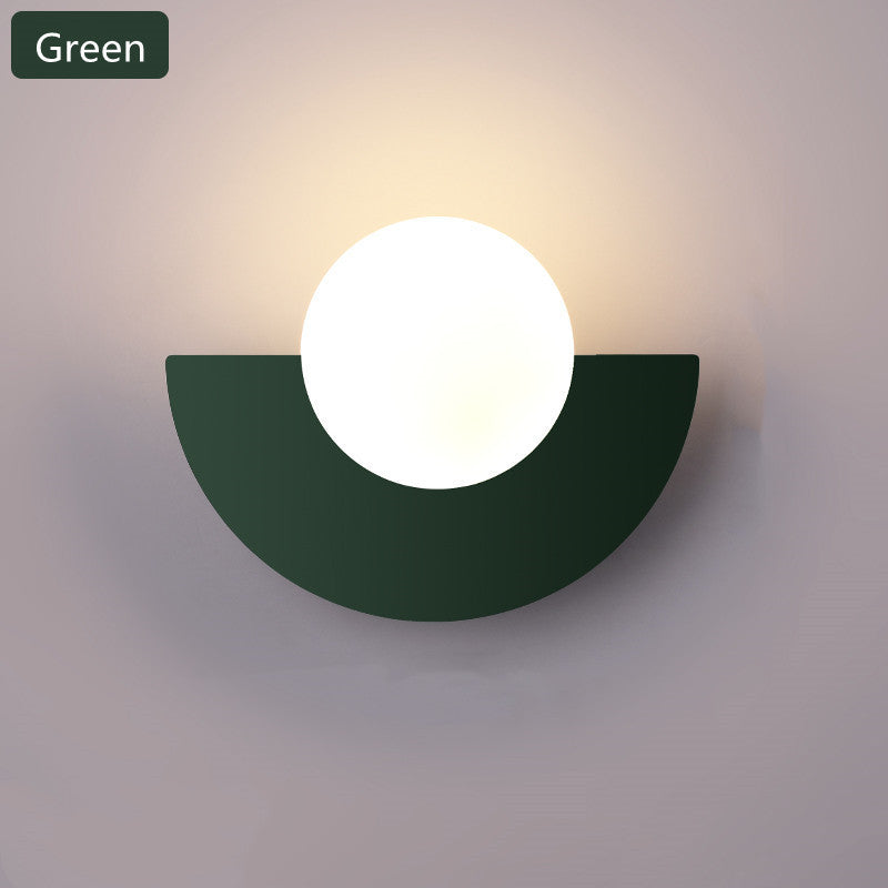 Modern Coloured Glass Wall Lamp-Artistic LED Wall Light for Living Room, Bedroom & Home Décor