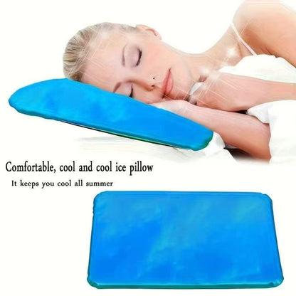Cooling Gel Pillow Pad–Summer Chillow Sleep Cushion, Heat Relief Pillow Insert for Bed & Nap Cooling Comfort