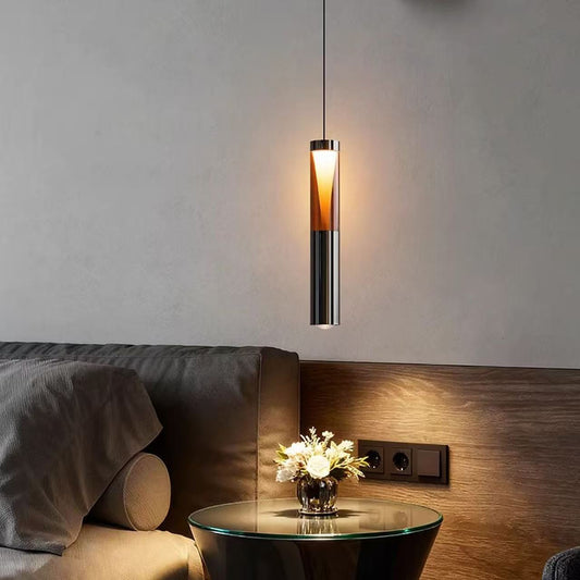 Modern Adjustable LED Pendant Light - Minimalist Single Head Hanging Ceiling Lamp