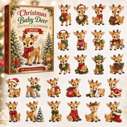 Christmas Acrylic Decorations Blind Box - 3mm Festive Santa, Gnome & Snowman Collectible Ornaments