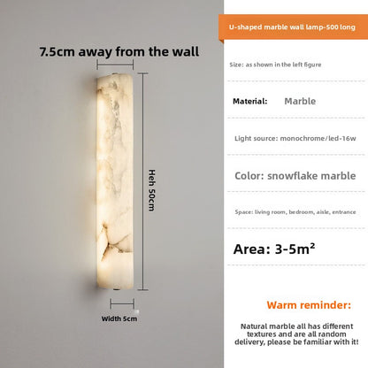 Natural Marble LED Wall Light - Modern Style Wall Lamp