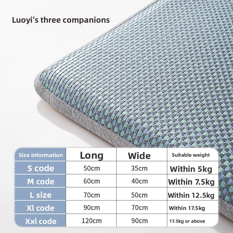 Pet Cooling Mat - Ice Silk Summer Cooling Bed for Dogs & Cats