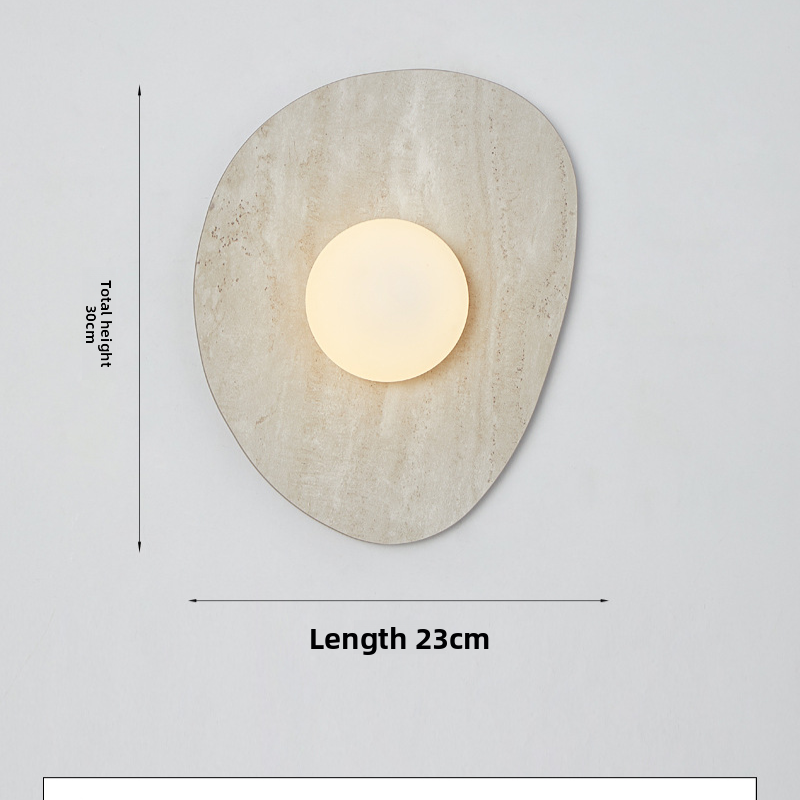 French Inspired Vintage Glass Wall Light - Medieval Style LED Wall Lamp