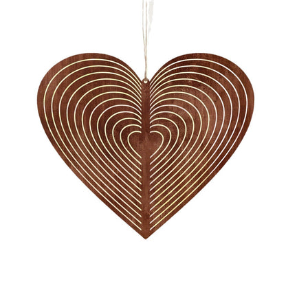 Heart Wind Spinner Garden Ornament–Decorative Metal Wind Spinner For Garden & Outdoor Décor