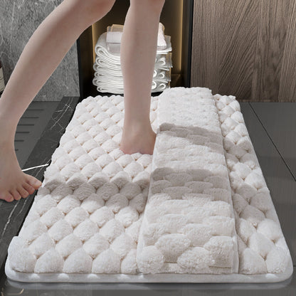 Memory Foam Bath Mat  Soft Non-Slip Quick Dry Absorbent Bathroom Floor Rug