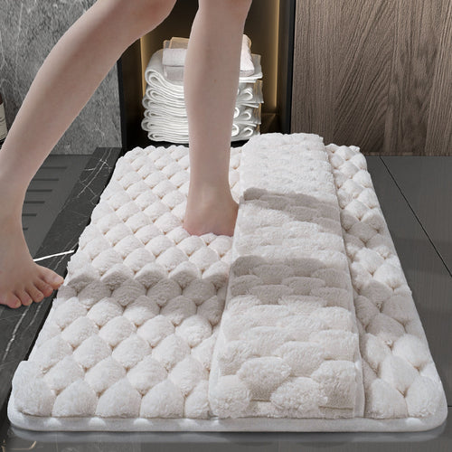 Memory Foam Bath Mat  Soft Non-Slip Quick Dry Absorbent Bathroom Floor Rug