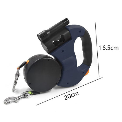 Dual Retractable Dog Leash–Tangle-Free Automatic Lead For Walking Two Dogs