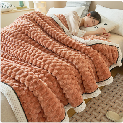 Golden Turtle Velvet Blanket–Ultra Soft All-Season Throw for Bed, Sofa & Relaxation