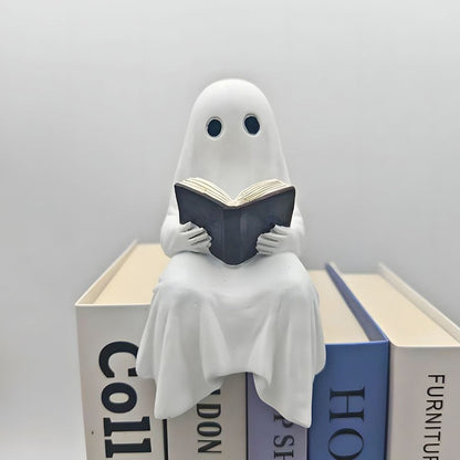 Glow-in-the-Dark Halloween Ghost Decoration – LED Resin Ornament