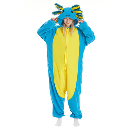 Animal Hooded Onesie – Plush Fleece Halloween Costume & Pajamas