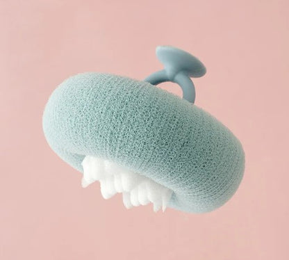 Bath Ball Shower Sponge-Exfoliating Mesh Loofah Body Scrubber-Soft Foaming Shower Puff for Bathroom