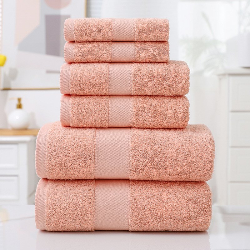 6 Piece Cotton Towel Set-Soft Absorbent Bath Towels Set-Luxury Bathroom Towels Quick Dry