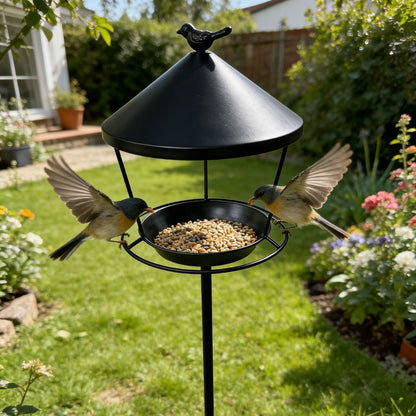 Decorative Iron Ring Bird Feeder–Garden Bird Feeding Station & Outdoor Garden Ornament