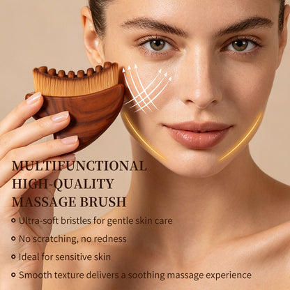 Lymphatic Facial Massage Brush–Dual-Action Face & Neck Sculpting Brush