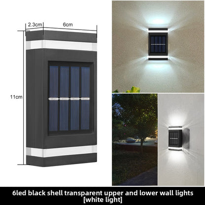 Elegant Waterproof Solar LED Wall Lantern–Waterproof Outdoor Garden & Patio Light