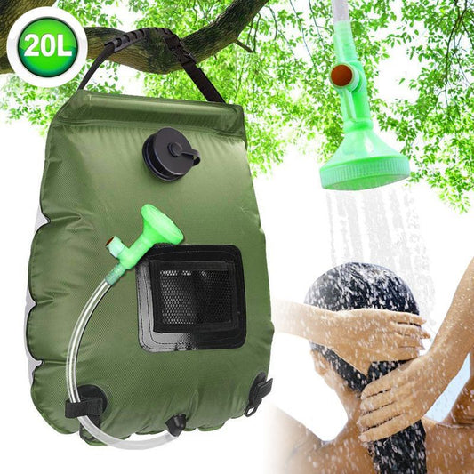 20L Solar Camping Shower Bag–Portable Outdoor Solar Heated Shower