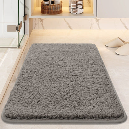 Soft Plush Non-Slip Bath Mat - Ultra-Absorbent Thick Bathroom Floor Rug Machine Washable