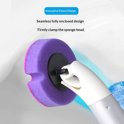 Disposable Toilet Brush Set-Replaceable Head Toilet Cleaning Brush-Hygienic No-Touch Bathroom Cleaner