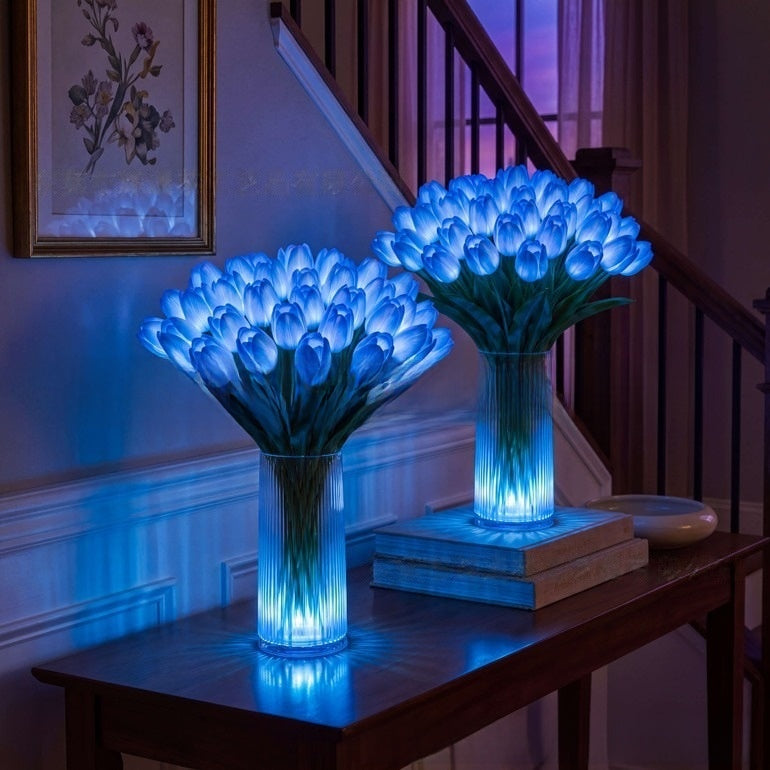 LED Tulip Table Lamp - Romantic Decorative Flower Night Light