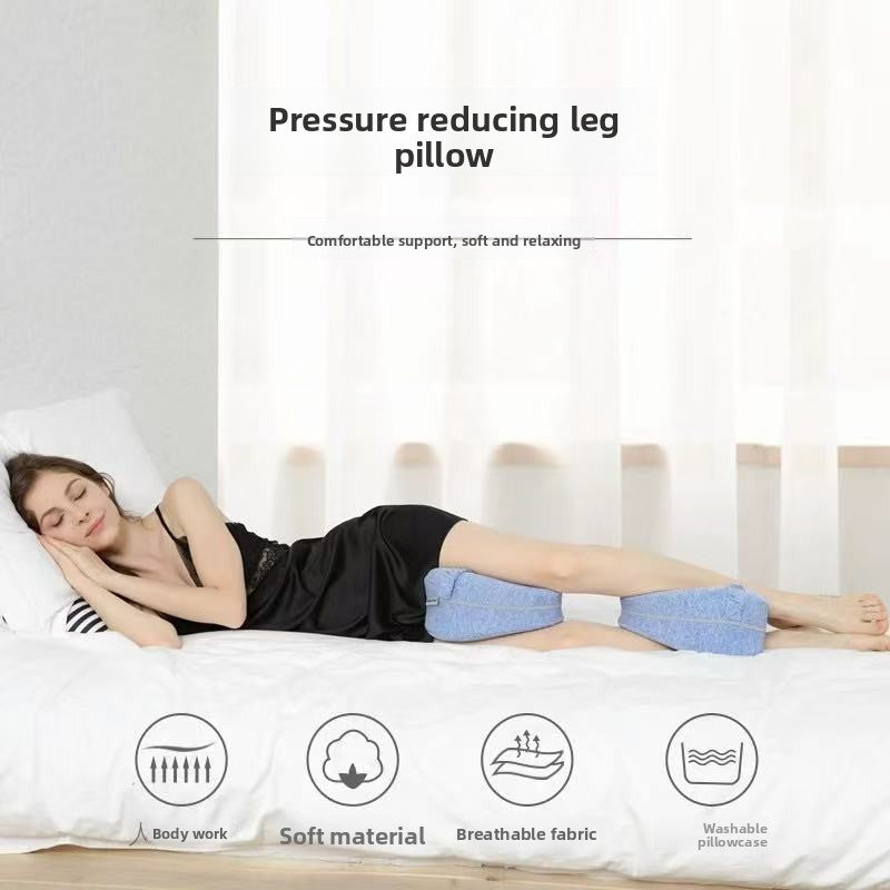 Memory Foam Leg Support Pillow–Ergonomic Knee & Side Sleeper Comfort Cushion