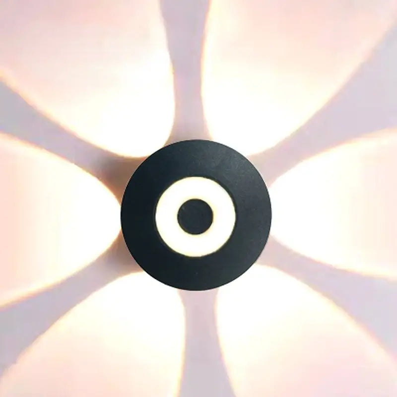 LED Round Outdoor Waterproof Wall Light–Modern Garden & Patio Wall Lamp