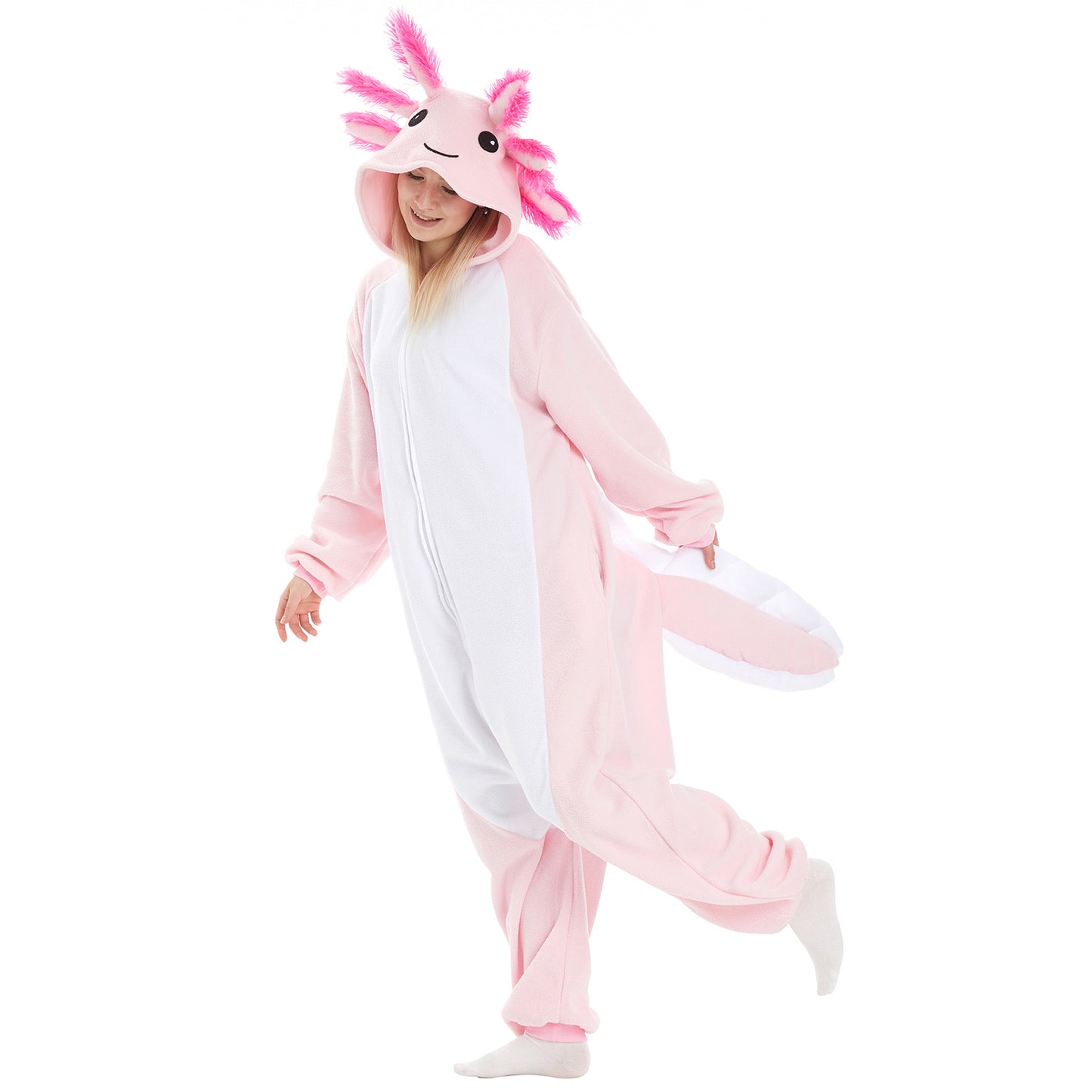 Animal Hooded Onesie – Plush Fleece Halloween Costume & Pajamas