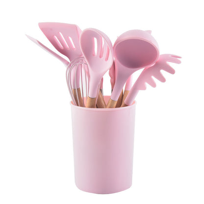 12-Piece Silicone Kitchen Utensil Set–Non-Stick Cooking Tools with Holder, Heat Resistant Kitchen Set