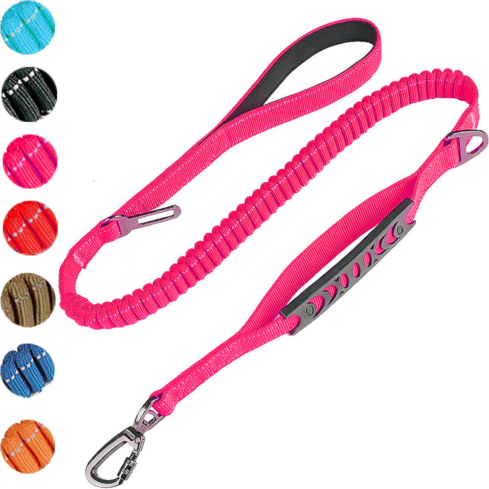 Heavy-Duty Bungee Dog Leash–Shock Absorbing Tactical Lead For Medium & Large Dogs