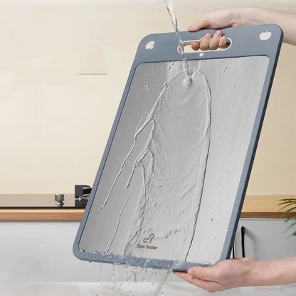 304 Stainless Steel Cutting Board–Hygienic Metal Chopping Board for Kitchen Food Prep