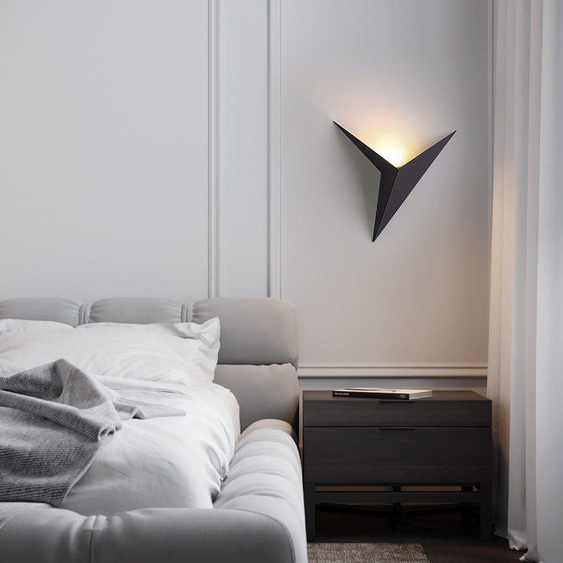 Nordic LED Wall Light - Modern Minimalist Iron Wall Lamp for Bedroom, Living Room & Hallway