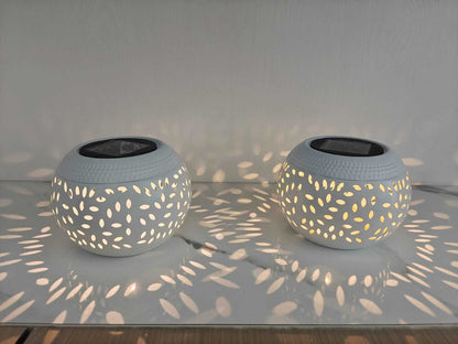 Solar Leaf Pattern Outdoor Light - Waterproof LED Garden Decorative Lamp