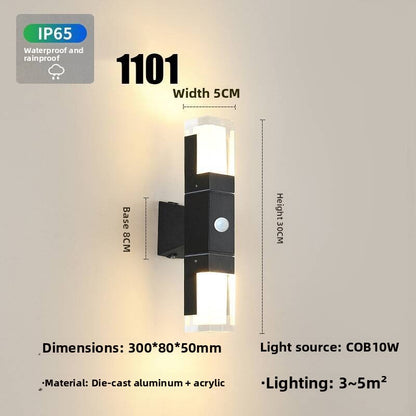IP65 LED Wall Light - Waterproof Indoor & Outdoor Up Down Wall Lamp