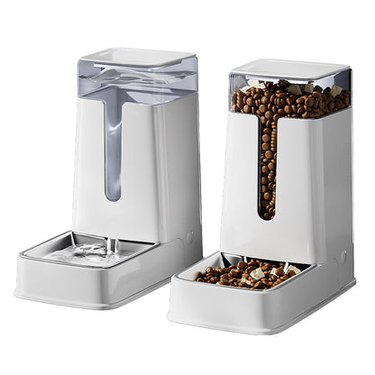 Automatic Pet Feeder & Water Dispenser–3.5L Gravity Food & Water Station For Dogs & Cats