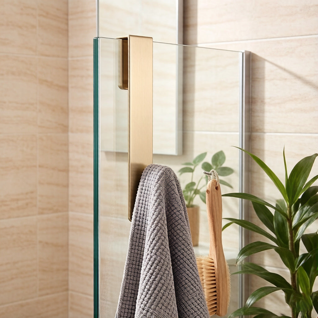 Premium Stainless Steel Adhesive Wall Hook–Heavy-Duty Bathroom & Kitchen Storage Hook