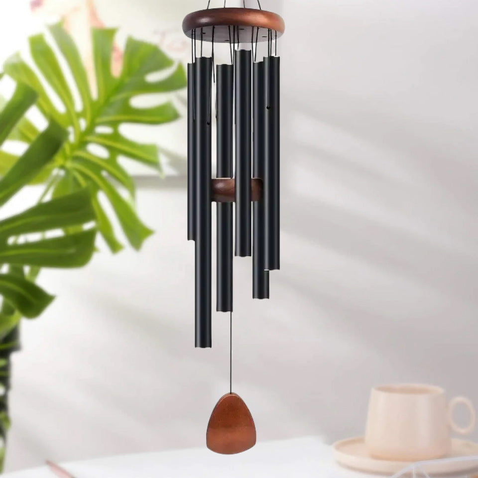 Retro Metal Wind Chimes - 68cm Decorative 6-Tube Hanging Wind Chime for Garden, Patio & Balcony