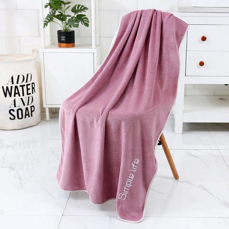 Superfine Fiber Bath Towel 70x140cm-Ultra Soft Absorbent Microfiber Bathroom Towel-Quick Dry Luxury Bath Towel