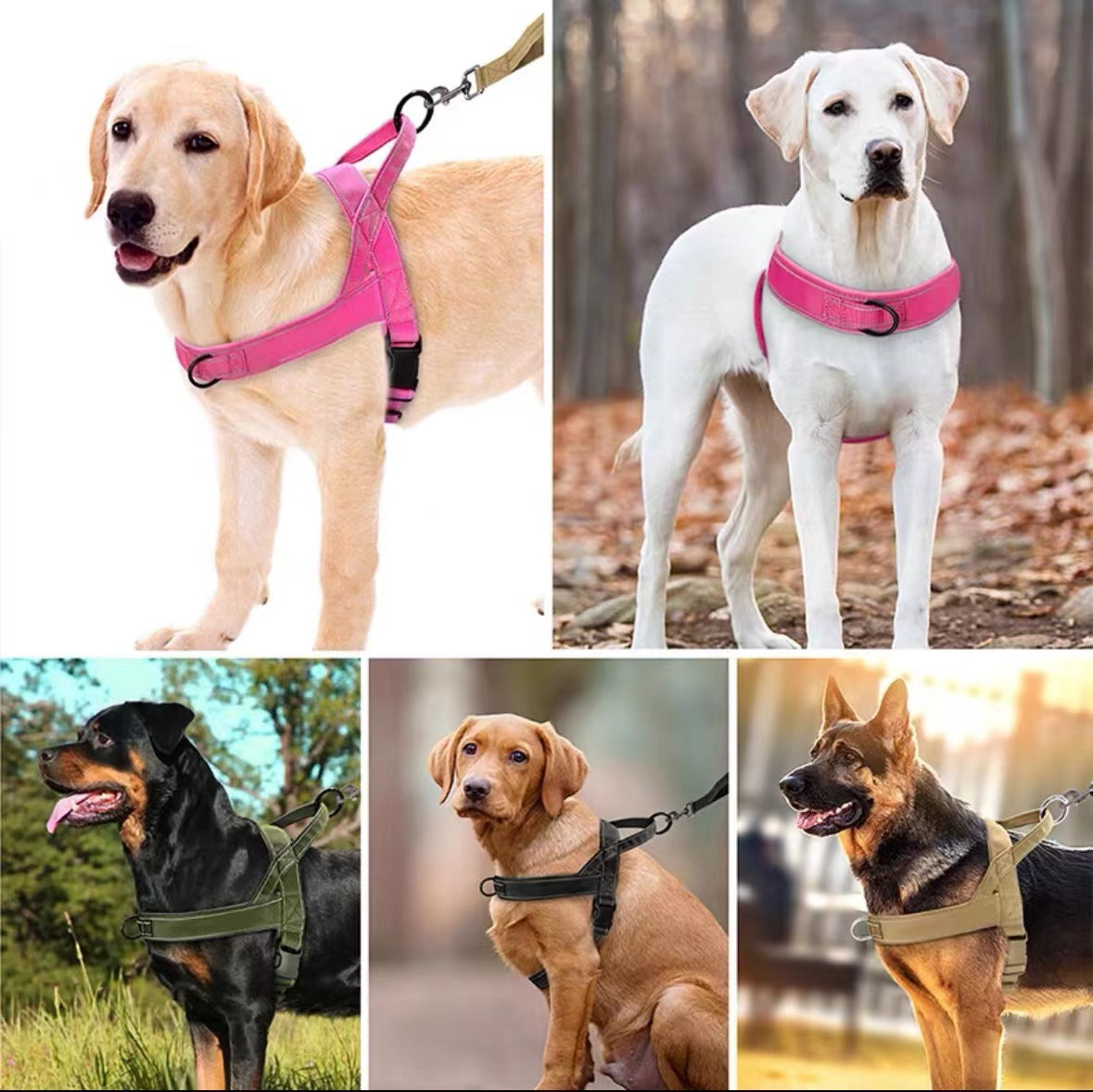 Military Tactical Dog Harness–Heavy-Duty Adjustable No-Pull Pet Vest