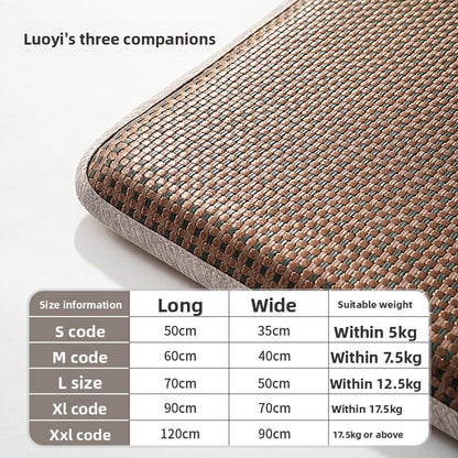 Pet Cooling Mat - Ice Silk Summer Cooling Bed for Dogs & Cats