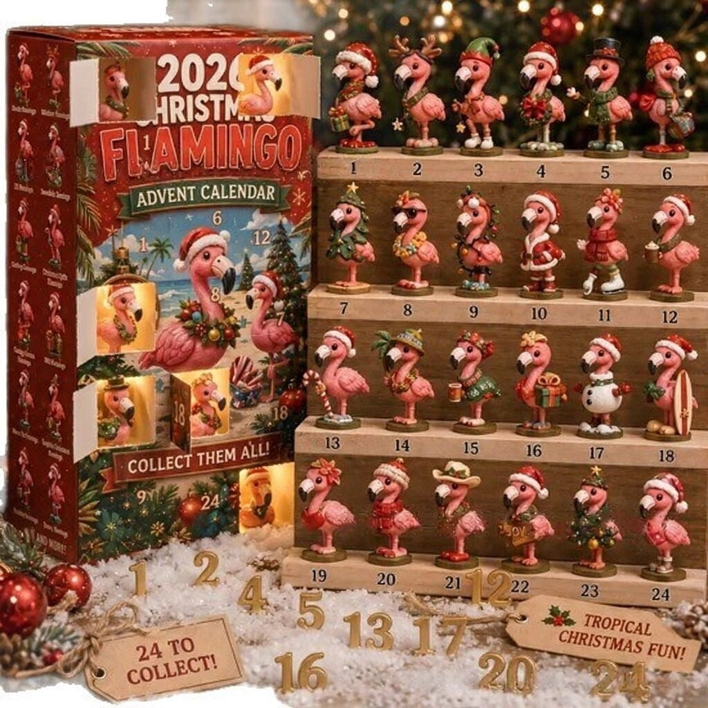 2026 Christmas Advent Calendar - 24-Day Acrylic Pendant Blind Box Countdown with Surprise Decorations