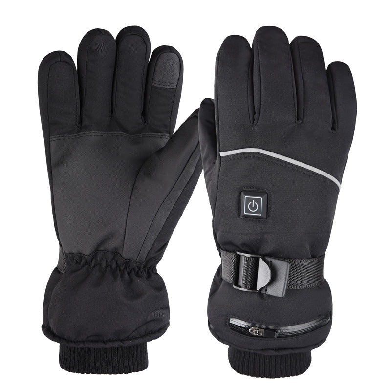 Rechargeable Heated Winter Gloves - Waterproof Windproof Touchscreen Gloves for Skiing, Cycling & Outdoor Sports